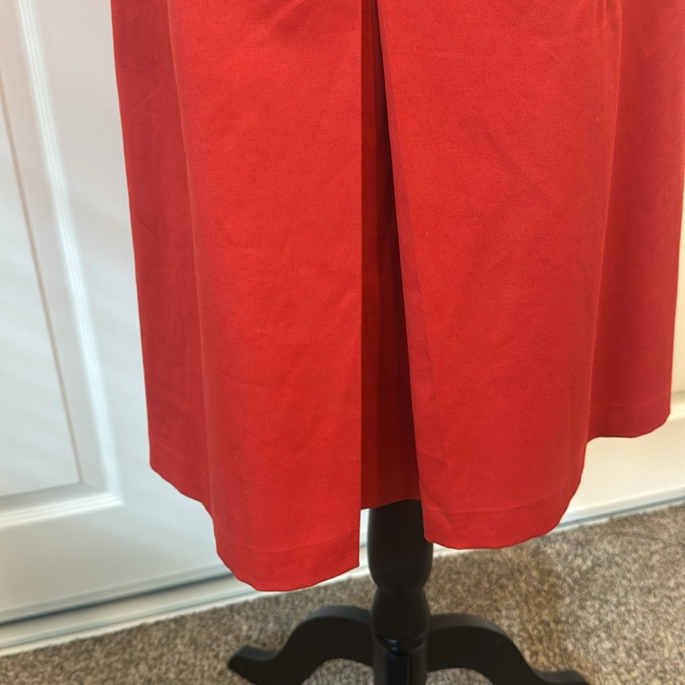 Akris Punto orange/red belted dress - Picture 7 of 11